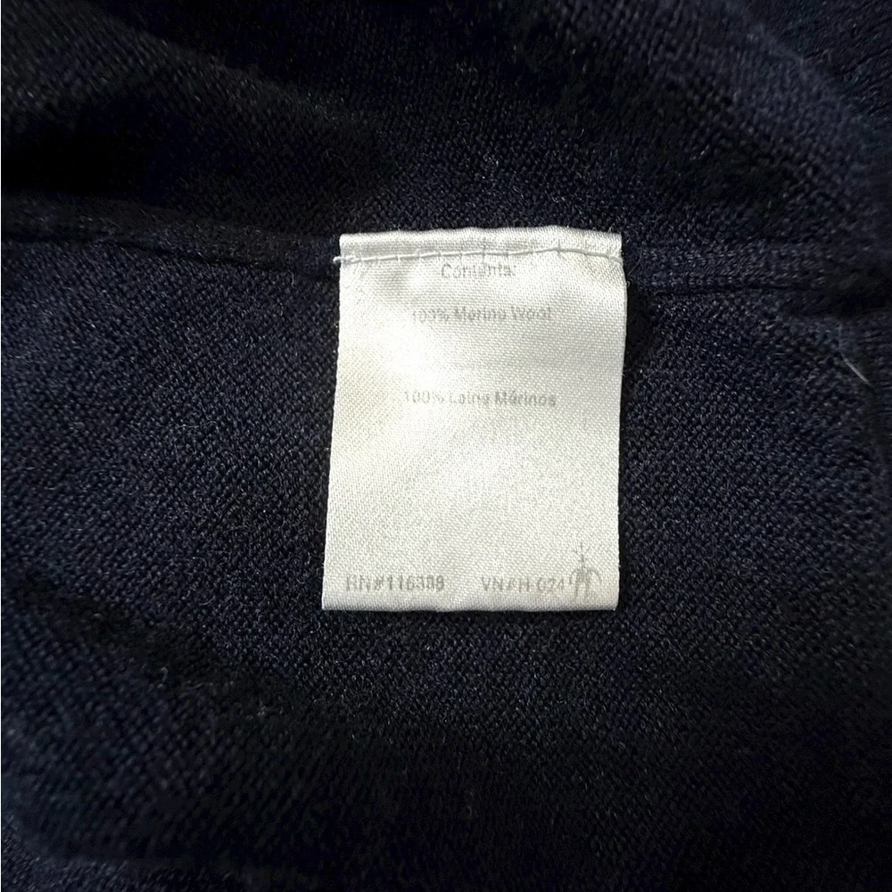 Smartwool Men’s 1/4 Zip Sweater Navy &Gray Size Medium Merino Wool Blend *Read